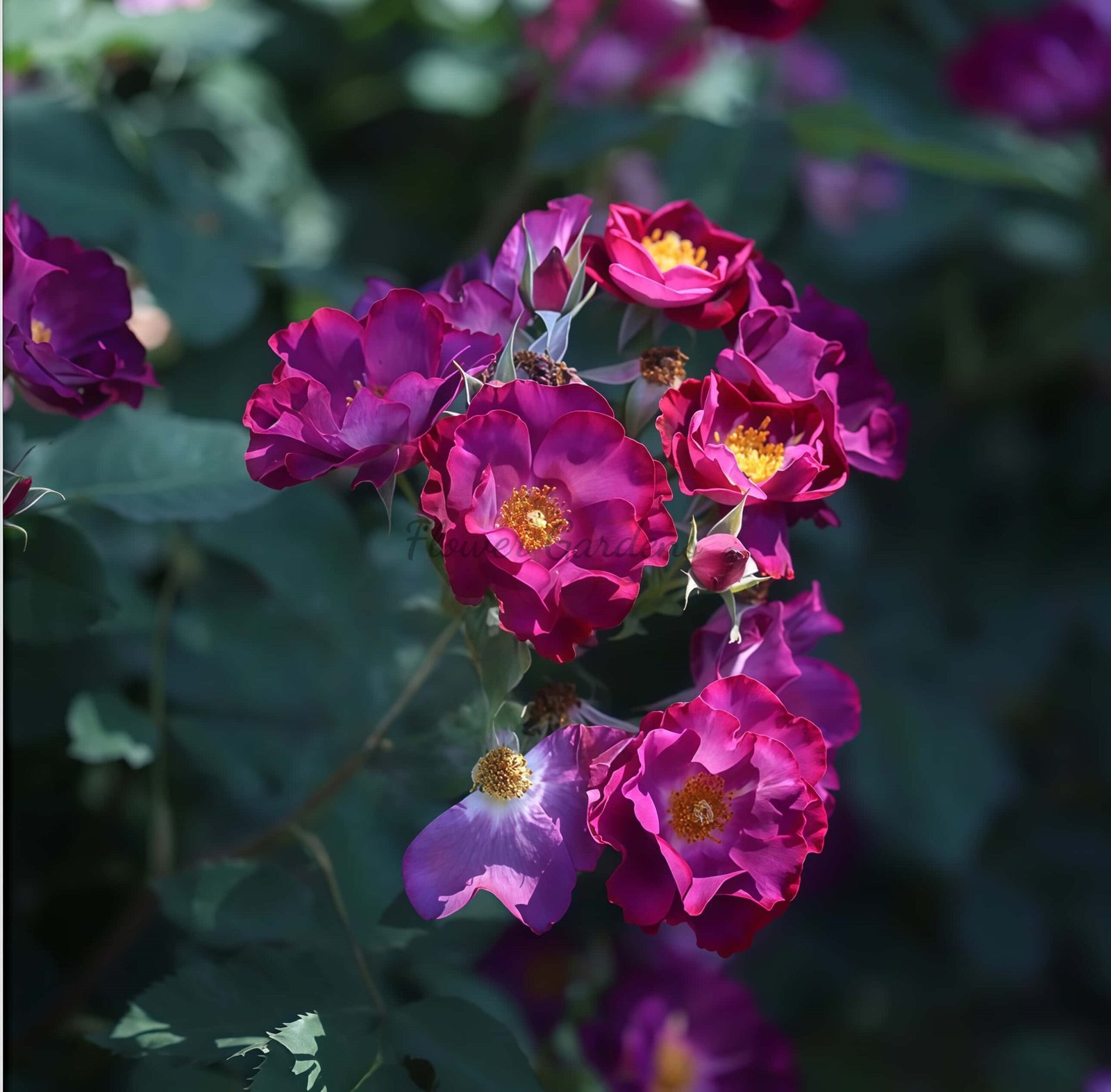 Princesse Sibila de Luxembourg Rose plant丨Flower Gardens